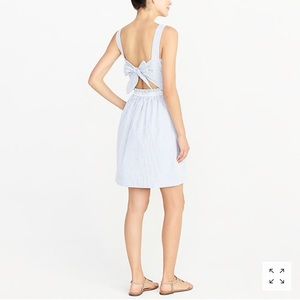 J Crew Seersucker Apron Dress